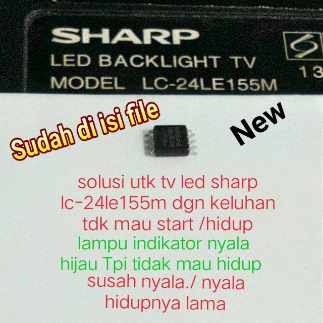 Ic Eeprom Eprom Flash Tv Led Sharp Lc-24le155m