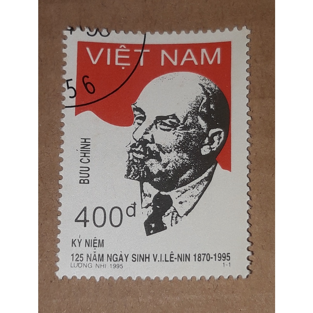 Tem sưu tập MS 705 Tem CTO Việt Nam Kỷ niệm 125 năm ngày sinh V.I. Lenin 1995