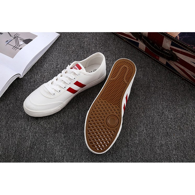 Giày Sneaker Nam Vải Cao Cấp Giản Dị Chất Mềm Mại Bền Đẹp Êm Ái Thoáng Khí Thích Hợp Đi Học Đi Làm Du Lịch Thể Thao