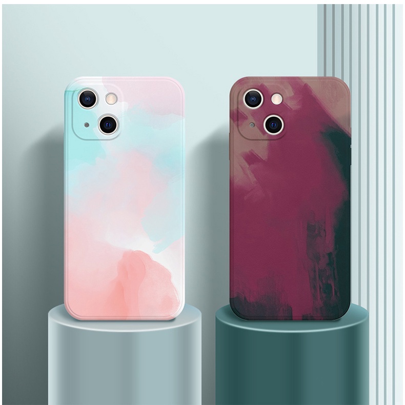 Ốp điện thoại silicon mềm nhiều màu sắc bảo vệ ống kính cho iphone 13 Pro Max 13 Pro Phone