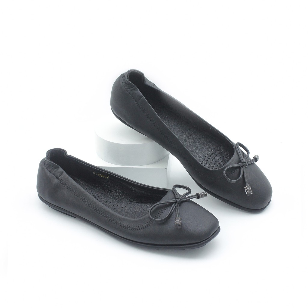 Giày Búp Bê Mũi Vuông Đế Âm Da Mềm Nơ Nhỏ P019 | BigBuy360 - bigbuy360.vn