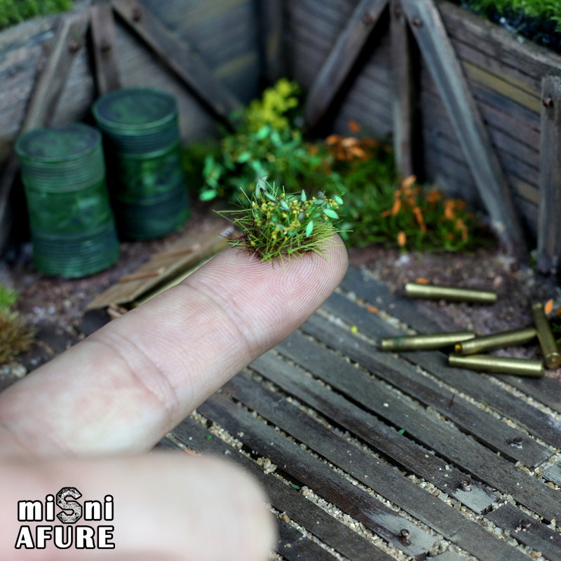 Modeling Tuft - cỏ có lá nhỏ cho miniature - Phụ kiện làm sa bàn mô hình