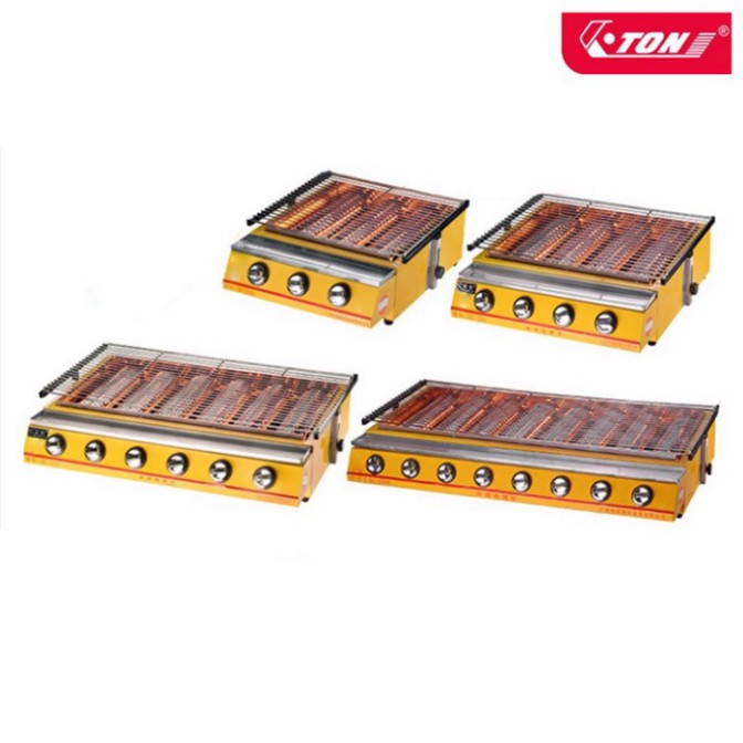 BẾP NƯỚNG BẰNG GAS ETON 4 ĐẦU ĐỐT CHUYÊN DÙNG NƯỚNG HÀU, THỊT, BÁNH TRÁNG