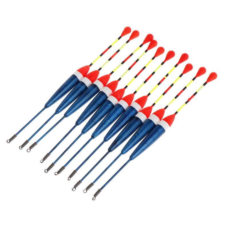 Bộ 10 Phao Nổi Dạng Dọc Kích Thước 9 0 8g Chuyên Dụng Cho Câu Cá