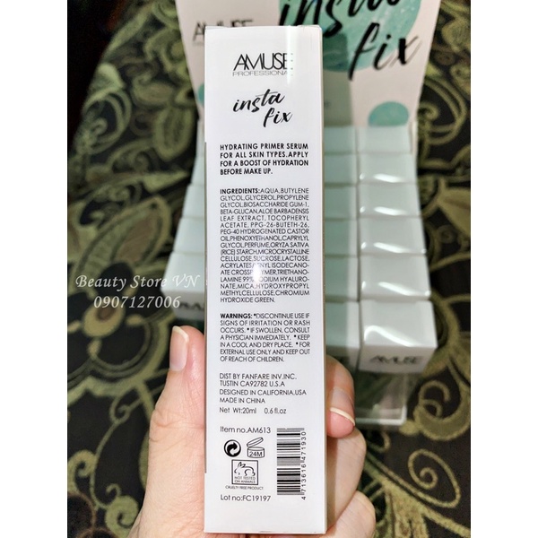 [FREESHIP] Kem Lót Dưỡng Ẩm Hạn Chế Cakey, Mốc Nền Makeup - Insta Fix Hydrating Primer Serum