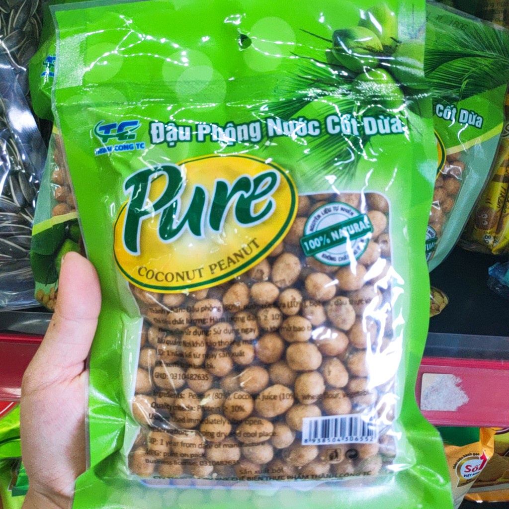 Đậu Phộng Nước Cốt Dừa Pure Gói 100g - 200g