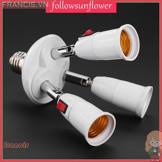 Đui Đèn E27 Chia 3 / 4 Đầu