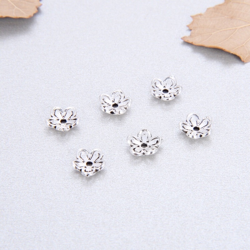 Charm bạc ốp hoa - MH025