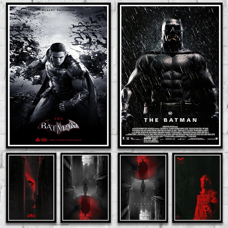 Poster Phim Batman 2022 Dán Tường Trang Trí Chất Lượng Cao