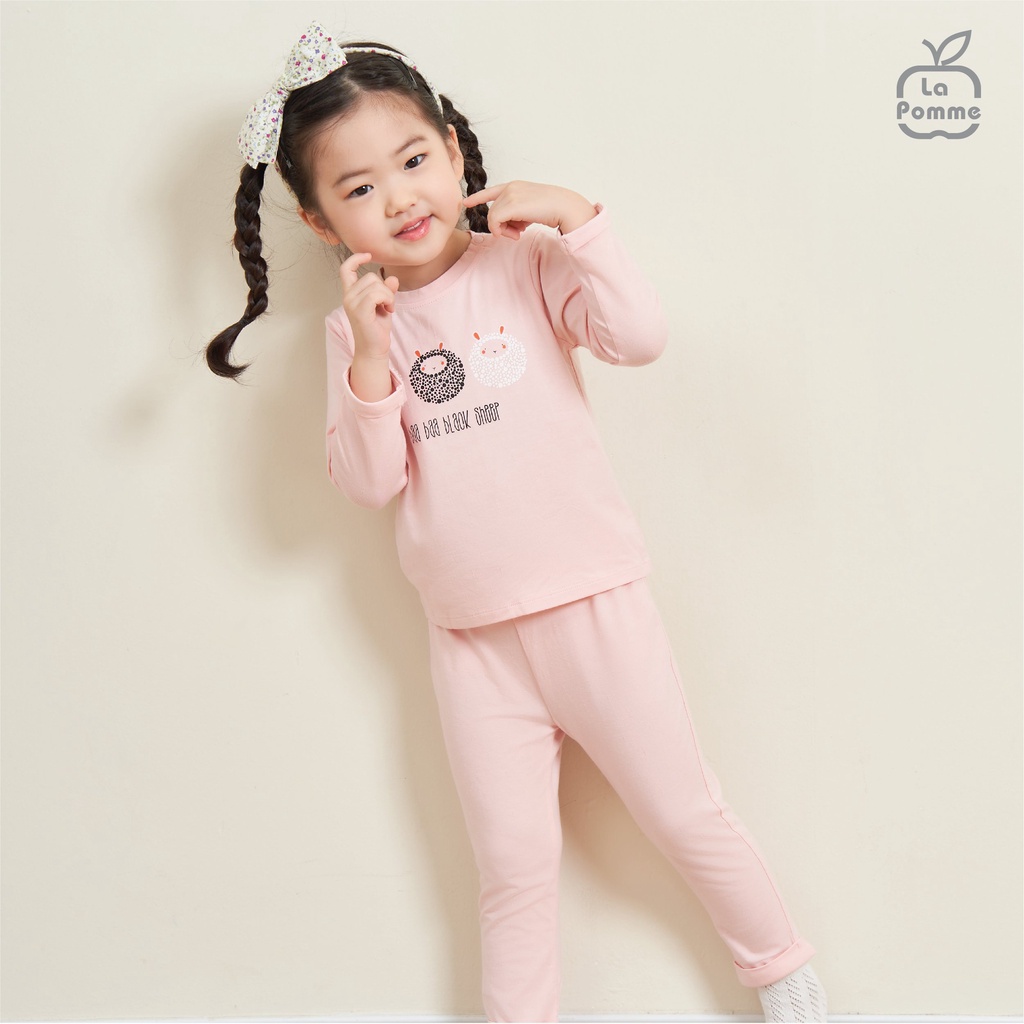 Bộ quần áo dài tay bé gái hãng La Pomme(SL203/SL180)