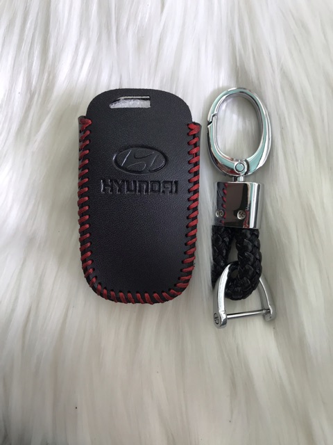 Bao Da móc khóa Khoá Thông minh smart key Hyundai 3 nút