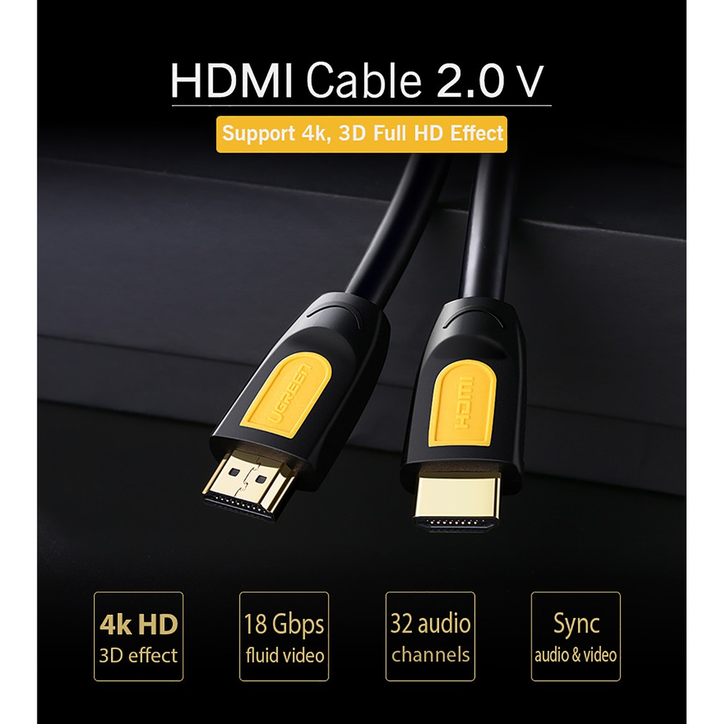 Cáp HDMI Cao Cấp UGREEN HD101