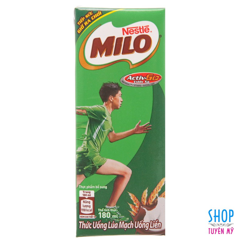 Sữa Milo hộp nhỏ uống liền 180ml