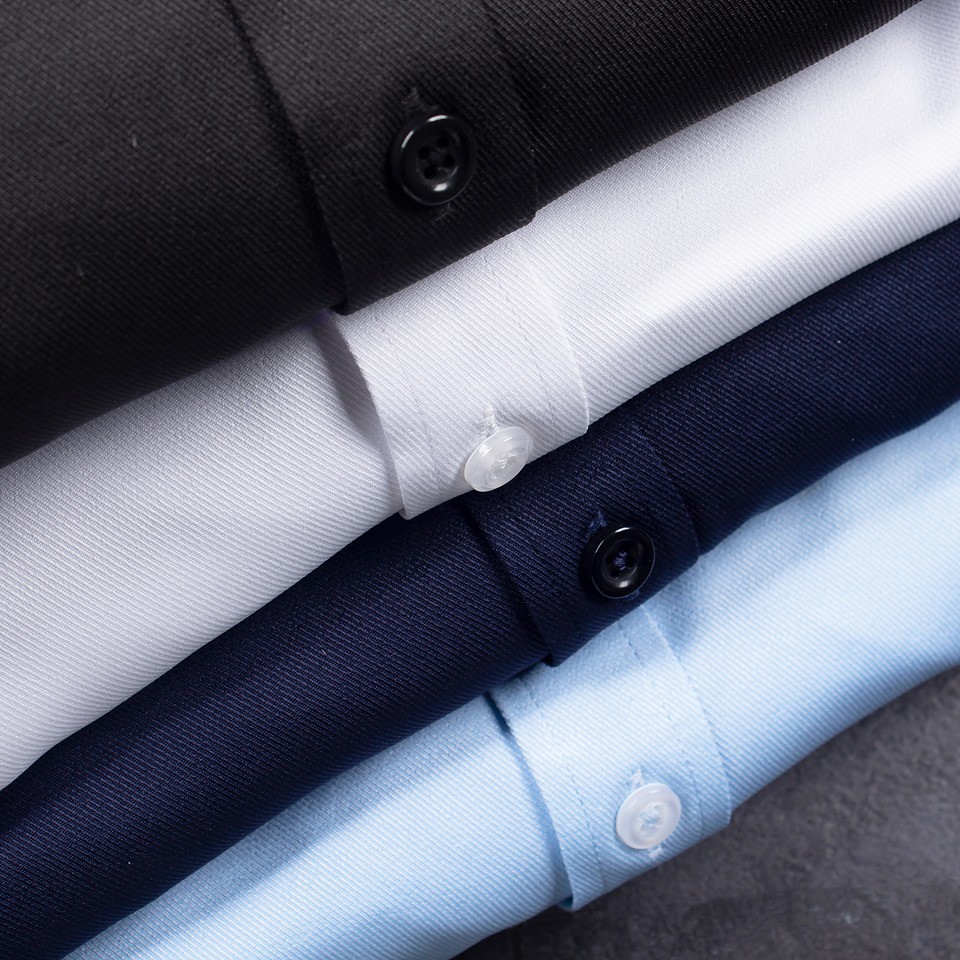 Áo sơ mi nam dài tay cổ bẻ VNXK vải lụa gân 4 chiều , Áo so mi công sở đi làm Jan Store | BigBuy360 - bigbuy360.vn