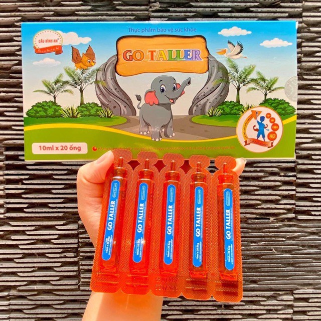 Go Taller Cầu Bình An. Bổ sung Canxi, Vitamin K2, Vitamin D3, DHA. Giúp trẻ phát triển chiều cao, thông minh, khỏe mạnh