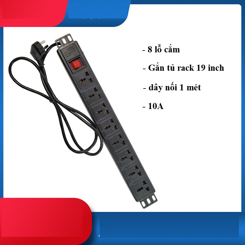 Mua Thanh Nguồn PDU, Ổ Cắm Điện 8 Chấu Đa Năng Lắp Tủ Rack giá rẻ nhất ...