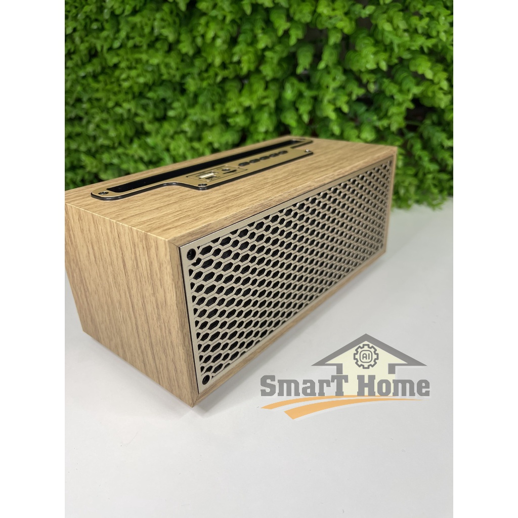 Loa Bluetooth Mini XM-5H Tích Hợp Radio - Loa Mini Vỏ Gỗ Vintage Công Suất Âm Thanh 8W , Âm Thanh HiFi Cực Chill