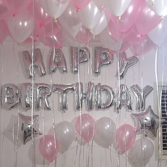 Bộ bóng happy birthday LK09 Tặng Kèm Ngôi Sao và Vỏ bóng tròn