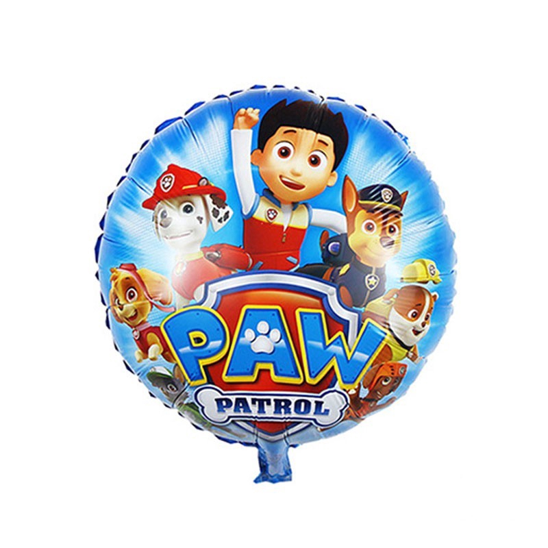 Bong bóng lá nhôm hình Paw Patrol 18 inch trang trí tiệc sinh nhật cho bé