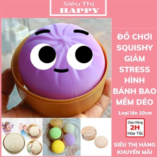 Đồ chơi giảm stress squishy mochi hình bánh bao mềm dẻo, giúp thư giãn, giảm stress