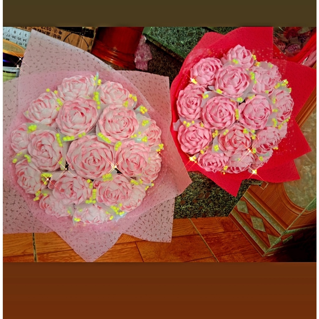 ❣❣ BÓ HOA GIẤY NHÚN TO - hoa handmade ❣❣