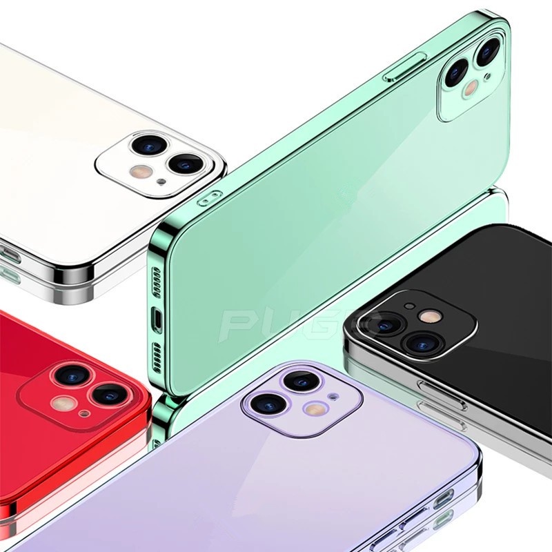 Ốp Điện Thoại Viền Vuông Sang Trọng Cho iphone 11 Pro max 12 iphone x xs max xr 7 8 plus se 2020