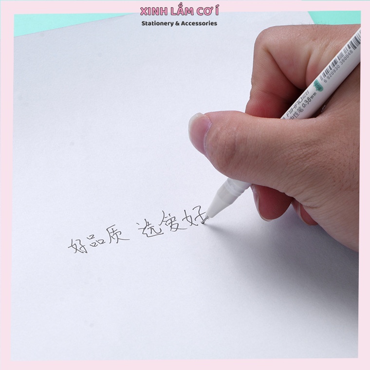 Bút gel mực đen hình mèo dễ thương ngòi 0,38mm