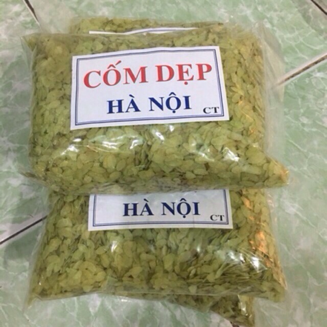 500gr cốm dẹp xanh / trắng Hà Nội