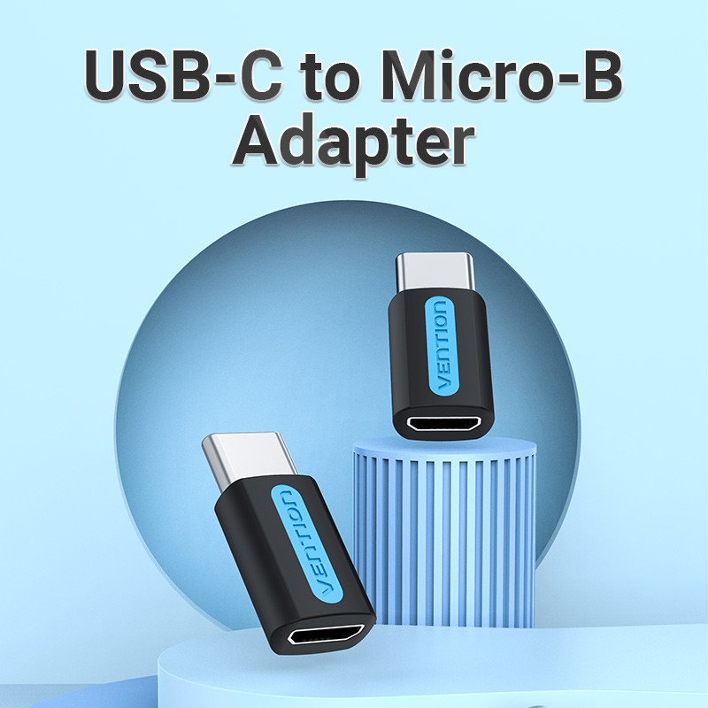 Thiết bị chuyển đổi đầu Type C sang cổng Micro USB Vention cho điện thoại di động chất lượng cao