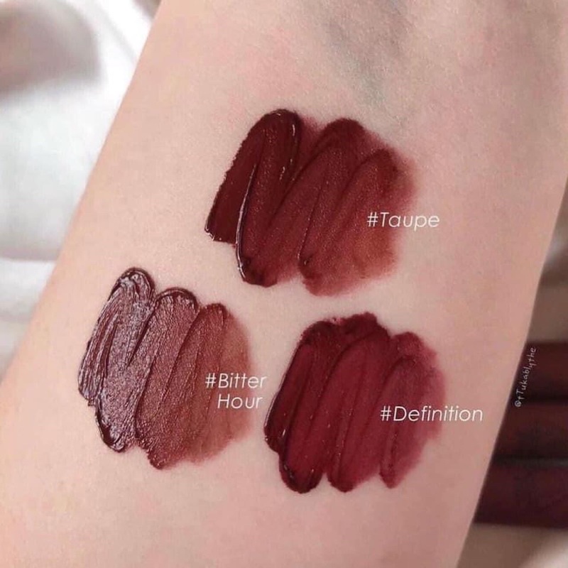 Son kem 3CE VELVET LIP TINT Bitter Hour Taupe Definition