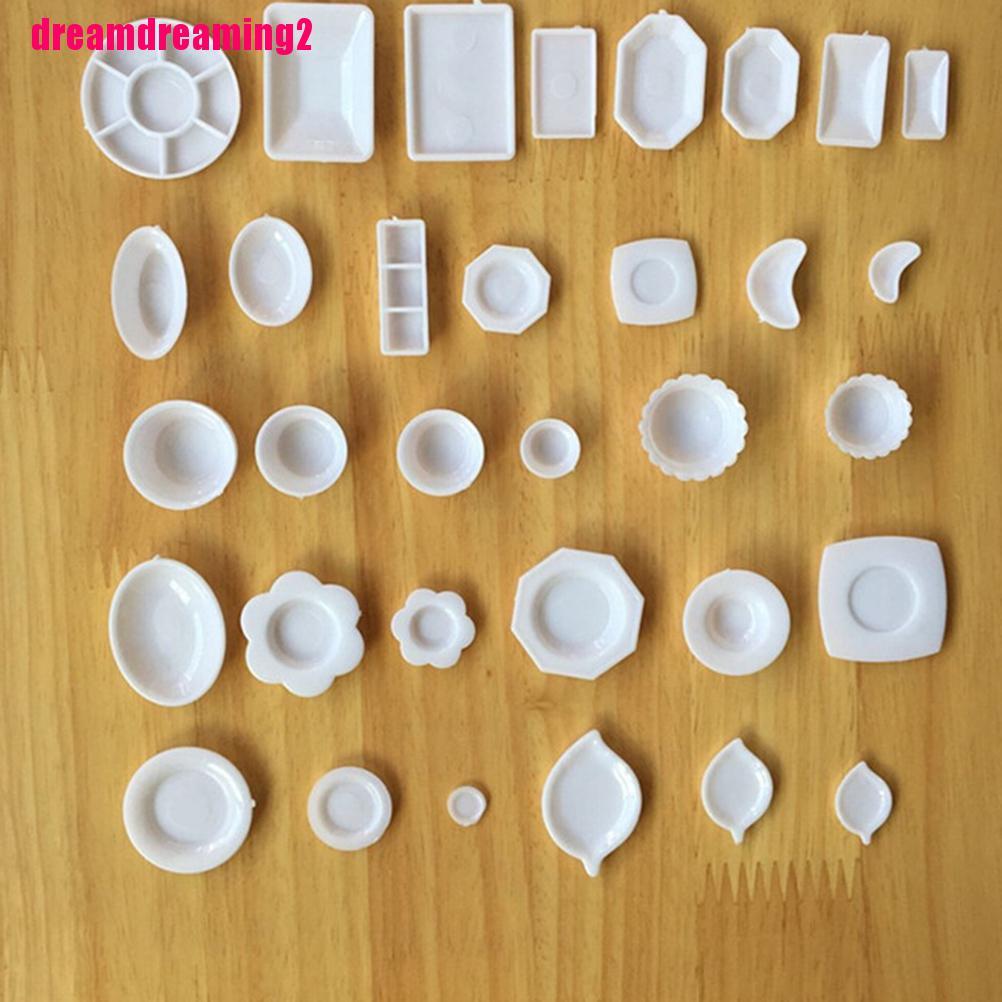 Set 33 Dĩa Nhựa mini Trang Trí Nhà Búp Bê