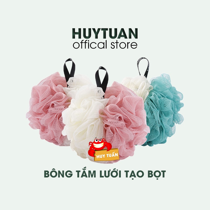 Bông Tắm Lưới Tròn Tạo Bọt 2 Màu Xuất Nhật (Bp03)
