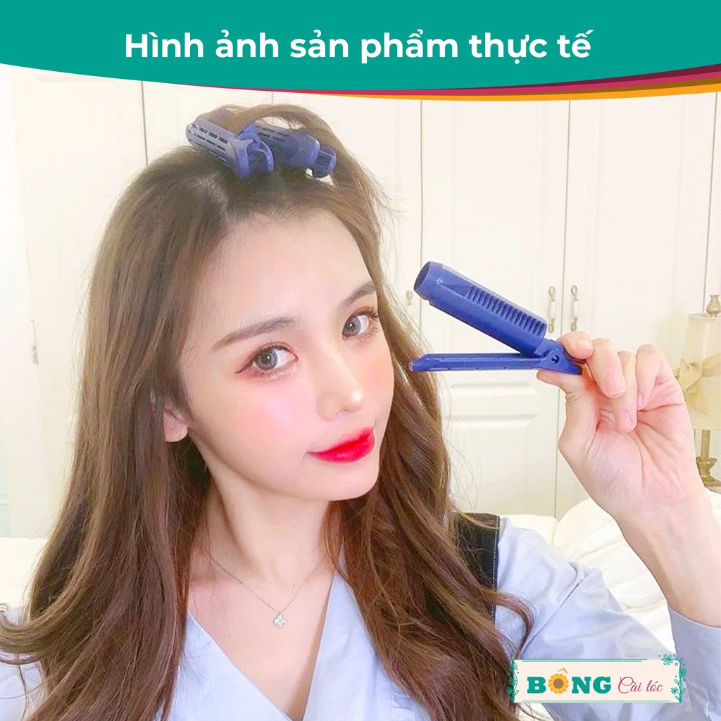 Kẹp lô cuốn tóc tạo phồng, tạo nếp, tạo xoăn cho tóc nhiều màu phong cách Hàn Quốc KT30 - Kẹp tóc mái BÔNG Cài Tóc