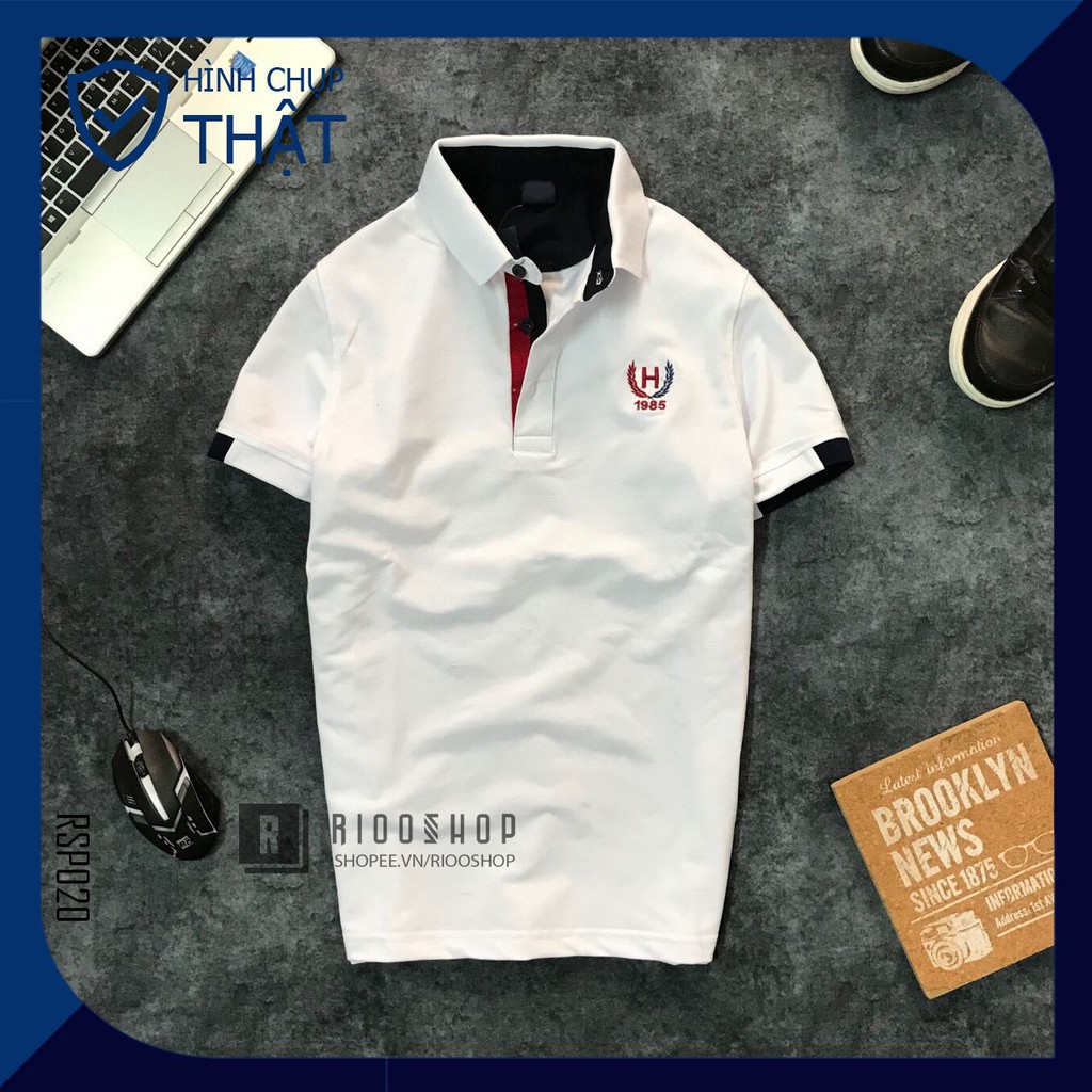 Áo thun polo ngắn tay có cổ Men H cực đẹp RSP020 có size lớn big size xxl Riooshop | BigBuy360 - bigbuy360.vn