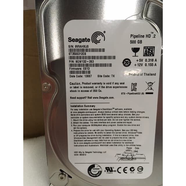Ổ Cứng Mỏng Seagate 500 Gb Sata 3 '5 Inch Cho Máy Tính Bàn | BigBuy360 - bigbuy360.vn