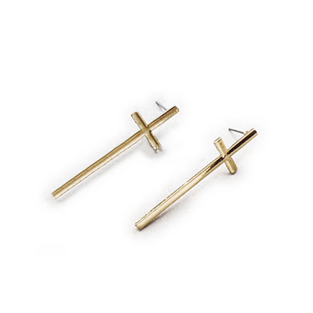 Đôi khuyên tai hình thánh giá phong cách vintage cá tính