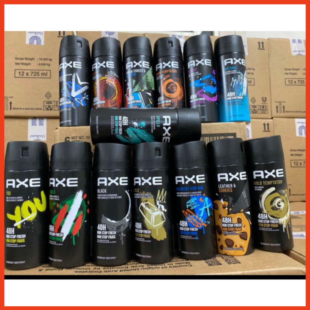 Xịt khử mùi Axe - nhập khẩu chính hãng - thể tích 150ml - Đủ mùi