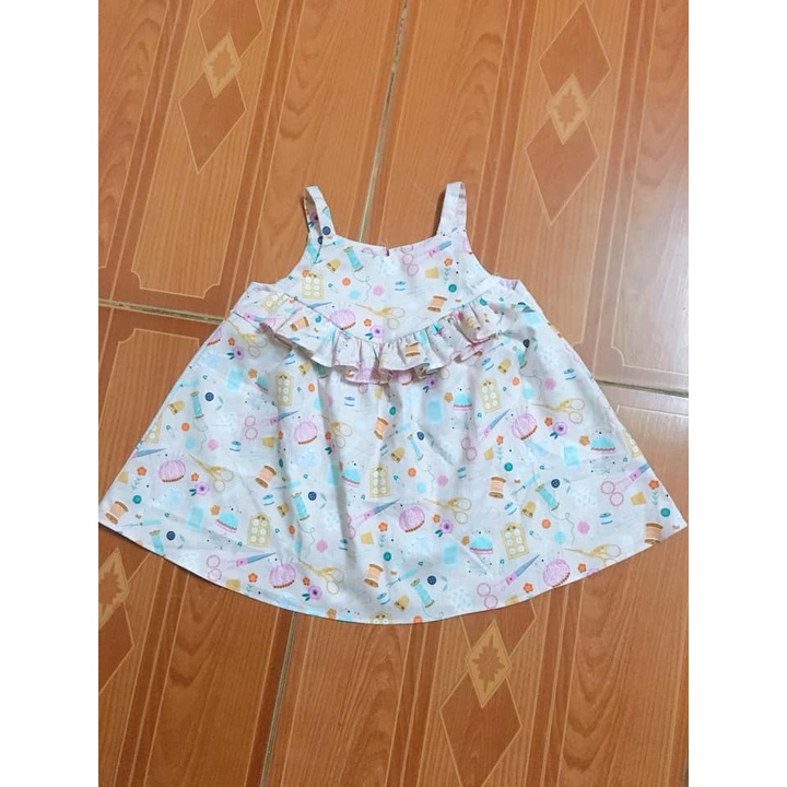 RẬP GIẤY - Đầm dây yếm bèo KR048