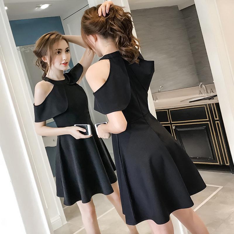 Váy Dự Tiệc Dáng Ngắn Hở Vai Quyến Rũ Trẻ Trung Cho Bạn Gái