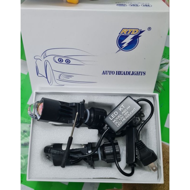 Led H4 bi cầu mini A82 2021 có 2 bi cầu cốt pha đều gom chống chói