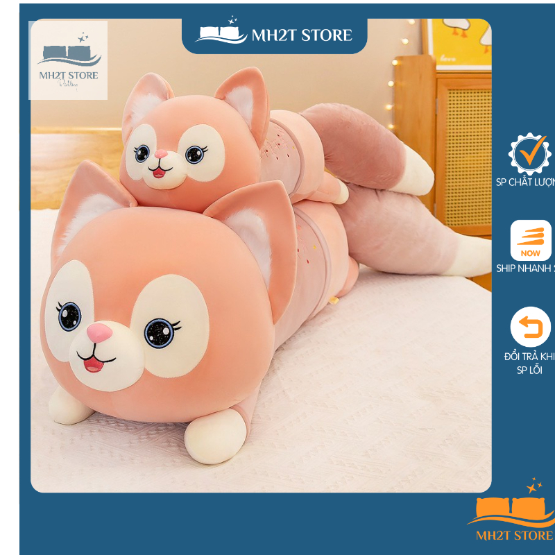 Gối Hồ Ly Khổng Lồ Gối Ôm Hồ Ly Gối Ôm Cáo Hồng MH2T STORE