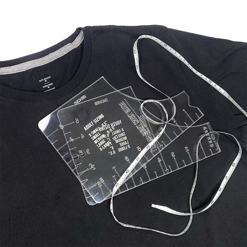 Thước Căn Chỉnh Đường Chỉ Dẫn Áo Thun Chuyên Nghiệp