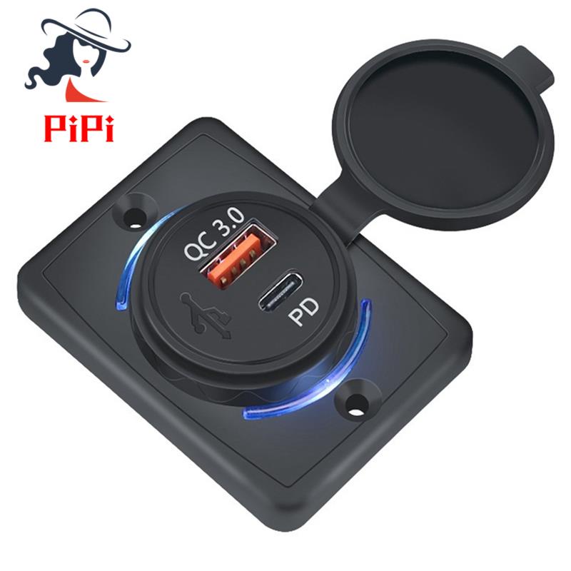 Ổ Cắm Sạc Nhanh QC 3.0 QC 3.0 18W Cho Xe Hơi Thuyền Rv Mobile
