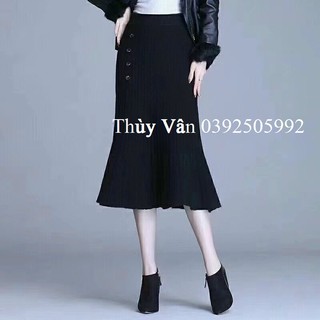 Chân váy len đuôi cá dài hàng Quảng Châu