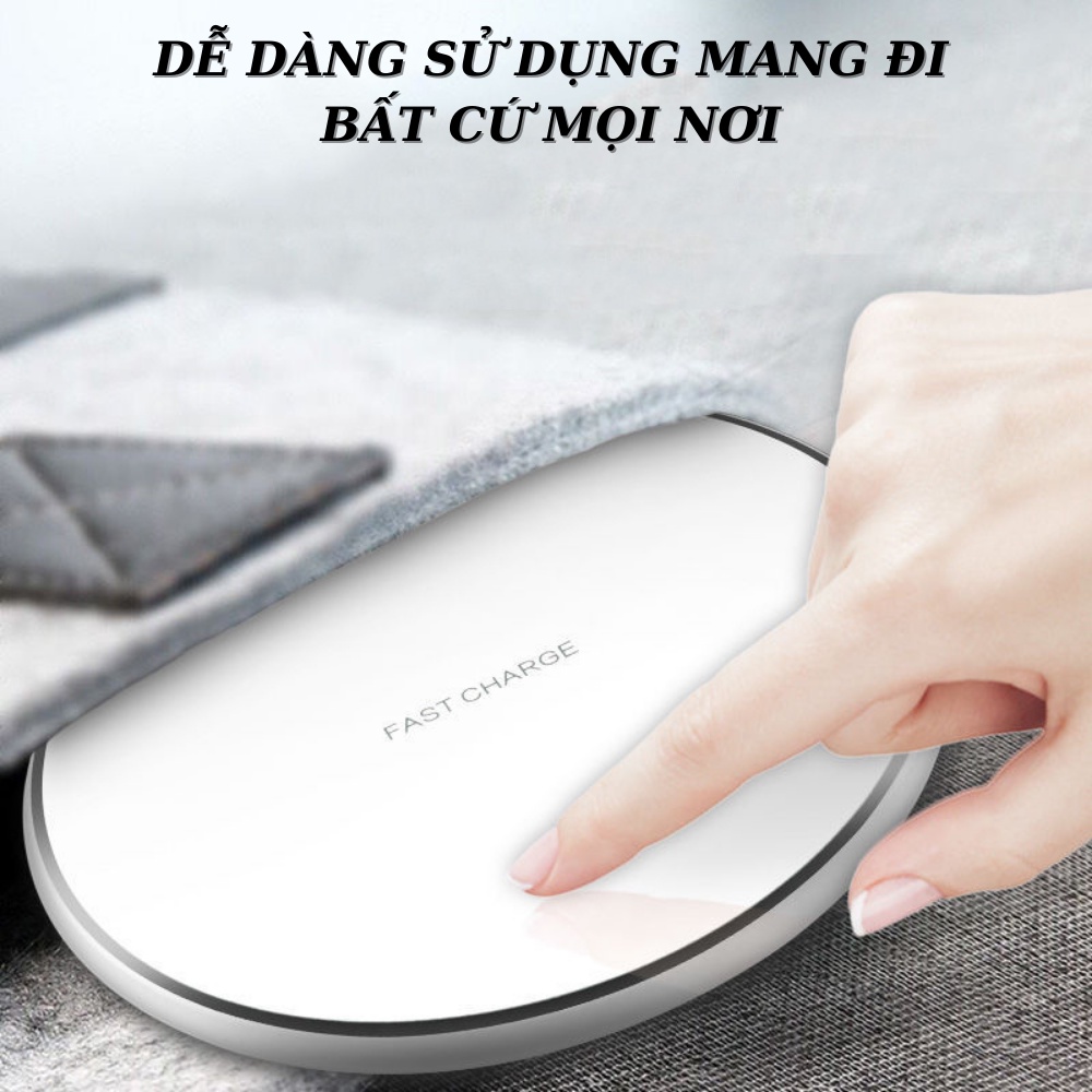 Đế Sạc Nhanh Không Dây 15W , chân sạc tyce - c , an toàn , tiện lợi , bảo hành 24 tháng