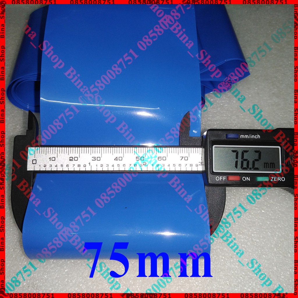 [1 mét] Màng co nhiệt pin 3S 18650 70mm xanh lá/xanh dương/đen