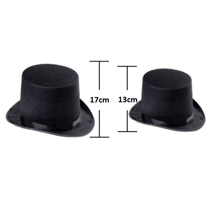 Nón ảo thuật gia hàng nhập nỉ cao cấp 13 cm