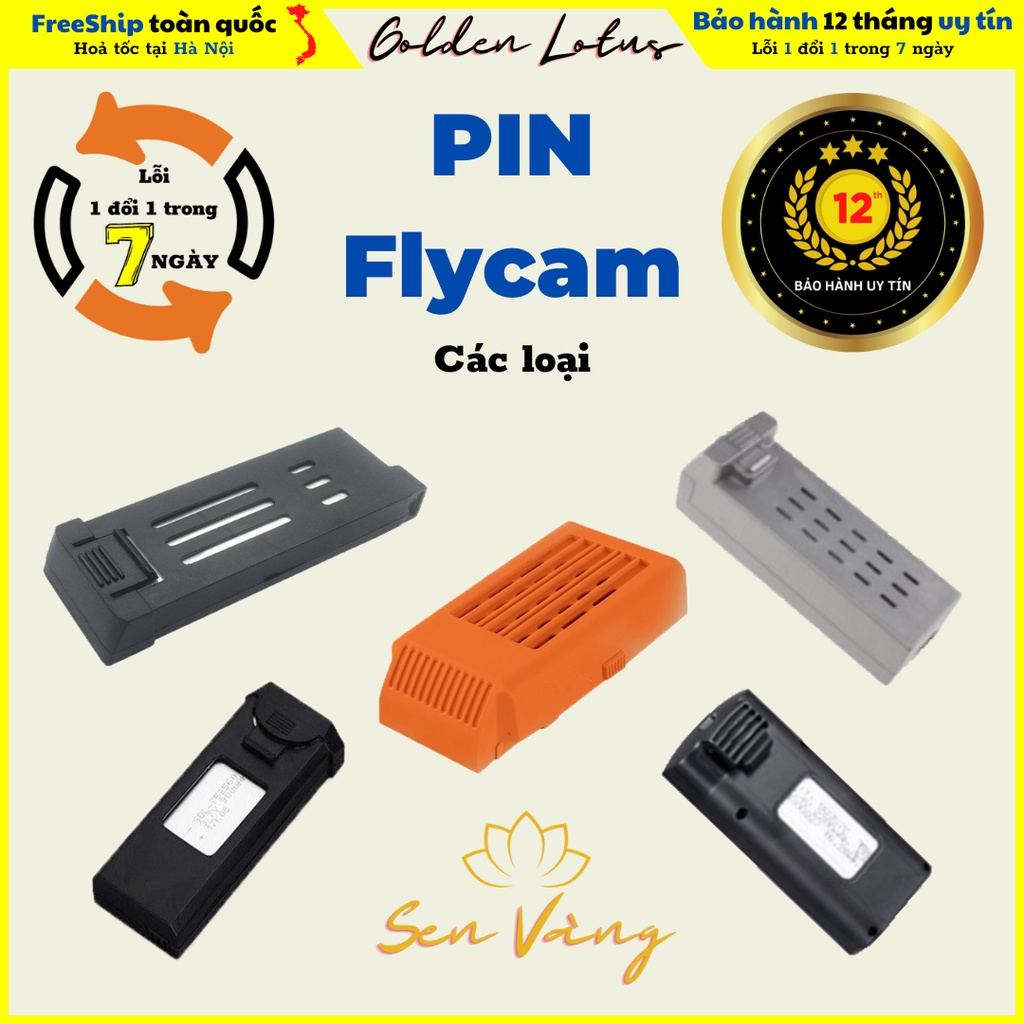 ️Ở đây có bán PIN FLYCAM các loại: P5 pro, XT-6, L900 pro, E58, E525, L106, Kai one max, KY906,...