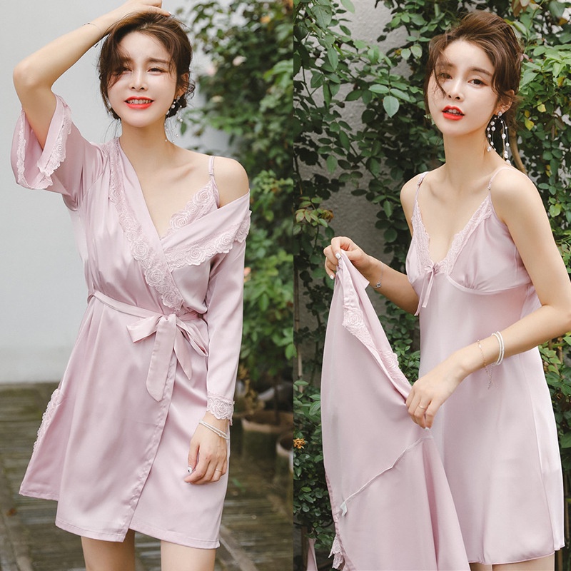 Váy Ngủ - Áo choàng ngủ gợi cảm chất cao cấp mềm mịn A615