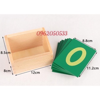 Số nhám , số nhám montessori, Sandpaper Numbers with Box